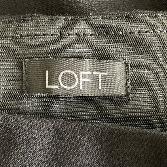 LOFT 10 High waist black ankle pants elastic waist - Picture 10 of 13